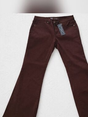 DG2 8P bootcut Western Brown Pants COTTON Blend NWT Virtual STRETCH Y2K